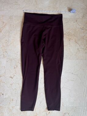 Burgundy Yoga Leggings